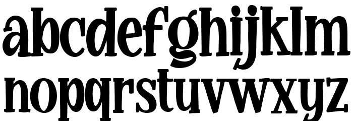 Glamy Sunrise Regular Font Litere mici