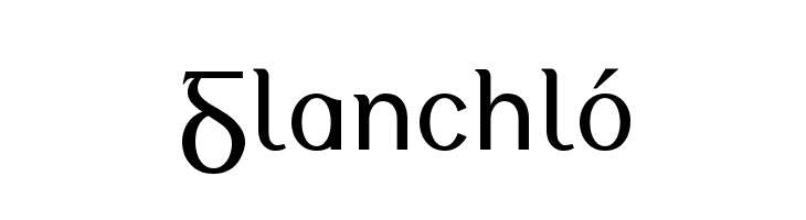 Glanchló  font caratteri gratis