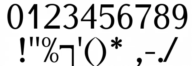 Glanchló Font OTHER CHARS