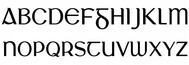 Glanchló フォント 大文字