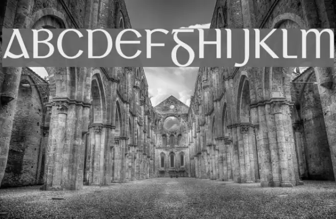 Glanchló Font examples