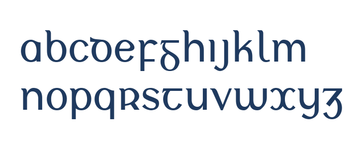 Glanchló Lowercase