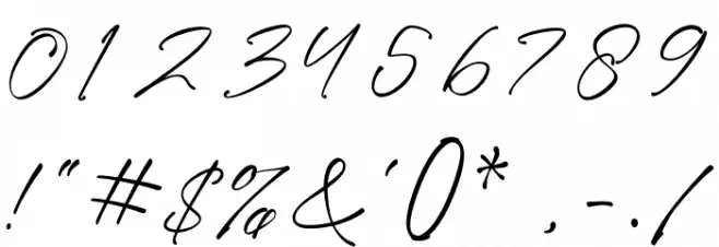 Glante Font OTHER CHARS