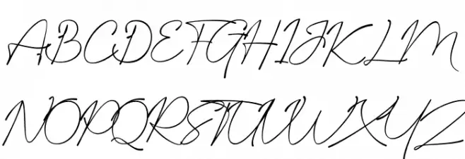 Glante Schriftart Groß