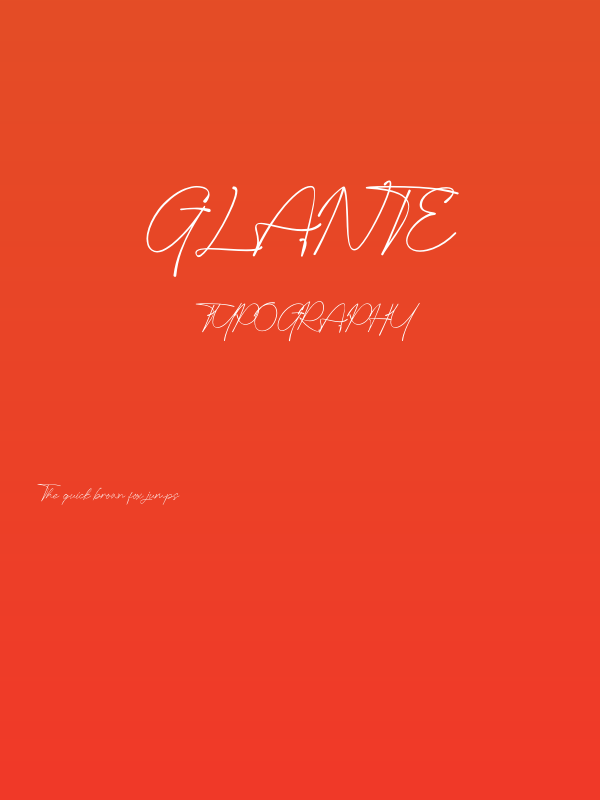 Glante Poster