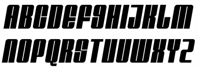 Glare Italic Font Litere mari