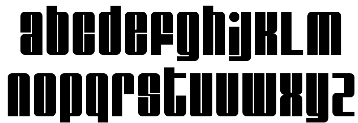 Glare Font LOWERCASE