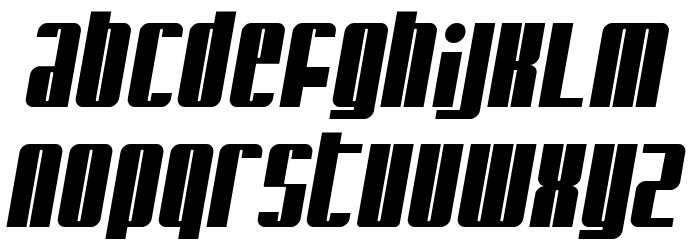 Glaring Italic Шрифта строчной