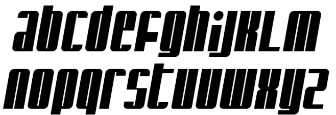 Glaring Italic Caratteri MINUSCOLO
