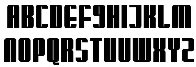 Glaring フォント 大文字