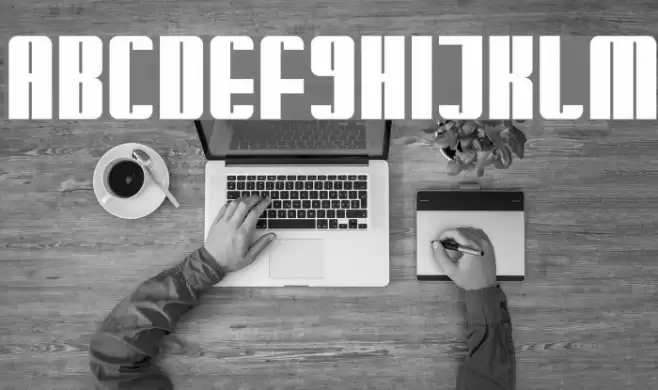 Glaring Font examples