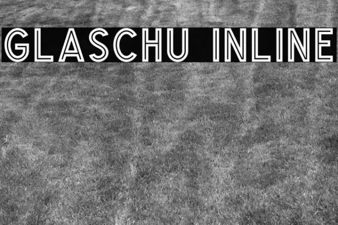 Glaschu Inline Font examples