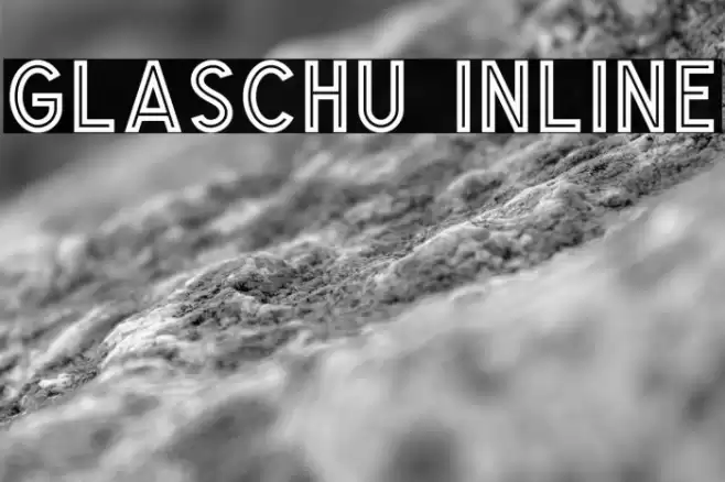 Glaschu Inline Font examples