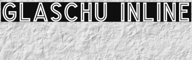 Glaschu Inline Font examples