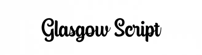Glasgow Script  नि: शुल्क फ़ॉन्ट्स डाउनलोड