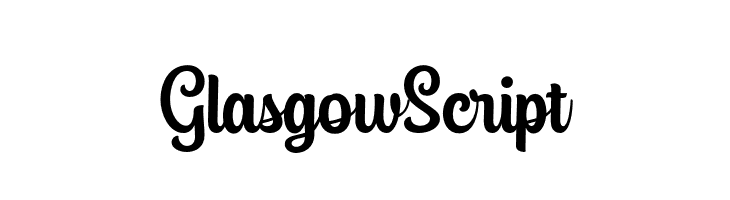 GlasgowScript  免费字体下载
