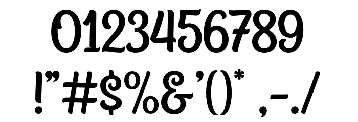 GlasgowScript Font OTHER CHARS