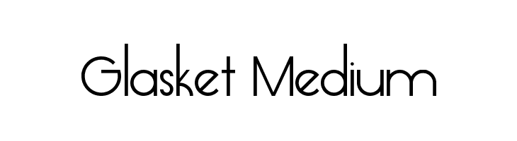 Glasket Medium Font