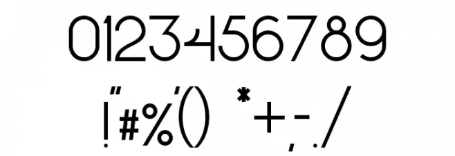 Glasket Medium Font OTHER CHARS