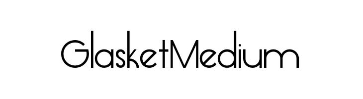 Glasket Medium  フリーフォントのダウンロード