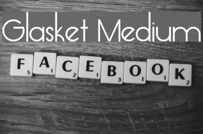 Glasket Medium Font examples