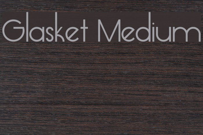 Glasket Medium Font examples