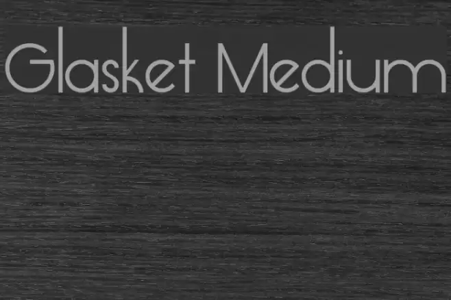 Glasket Medium Font examples