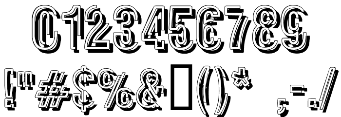 Glasnost Heavy Font OTHER CHARS