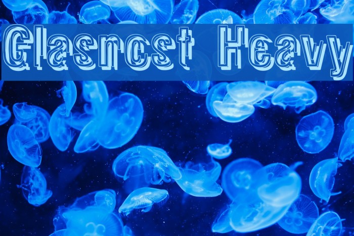 Glasnost Heavy Font examples