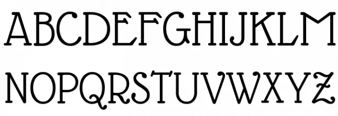 Glass Antiqua フォント 大文字