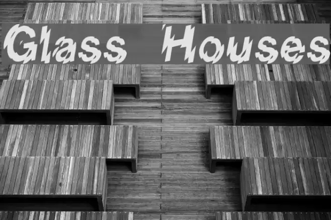 Glass Houses Font examples