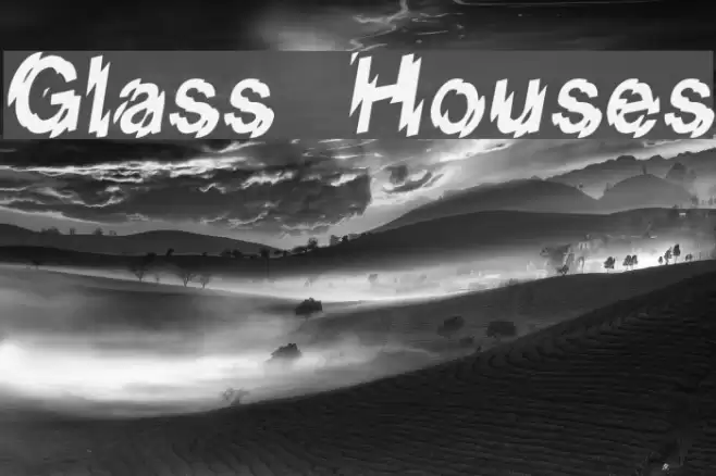 Glass Houses Font examples