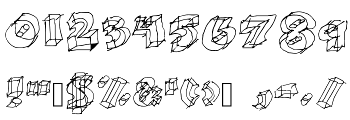 Glass Font OTHER CHARS
