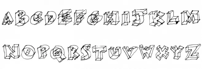 Glass Schriftart Groß