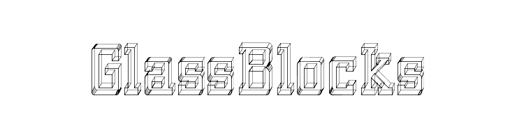 GlassBlocks Font
