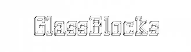 GlassBlocks  नि: शुल्क फ़ॉन्ट्स डाउनलोड