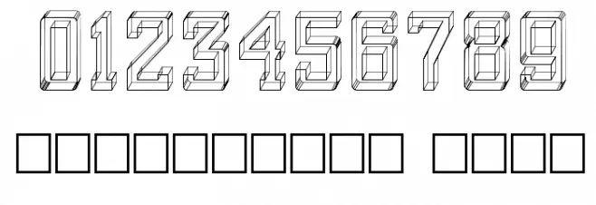 GlassBlocks Font OTHER CHARS