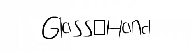 Glass_Hand  font caratteri gratis