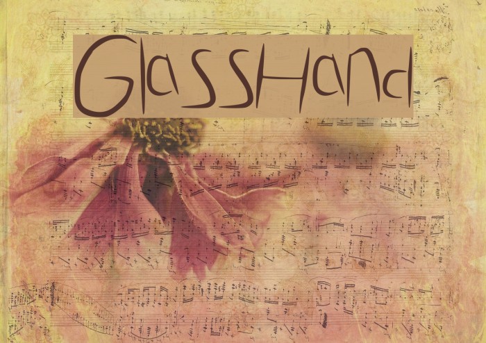 Glass_Hand Font examples
