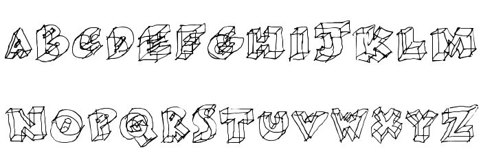 Glass Font LOWERCASE
