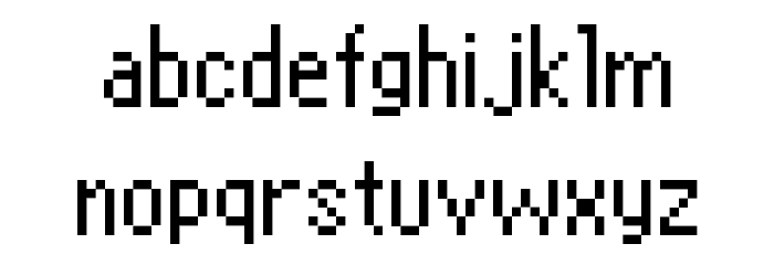 Glasstown NBP Regular Font LOWERCASE