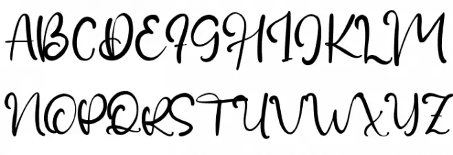 Glassy Schriftart Groß