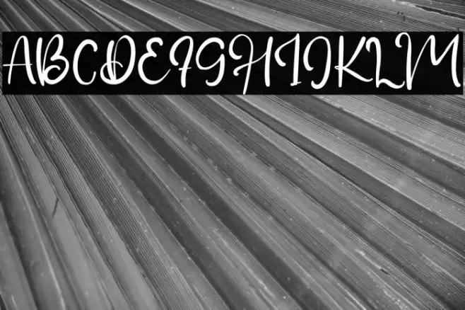 Glassy Font examples