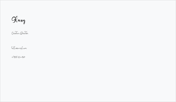 Glassy Business Card