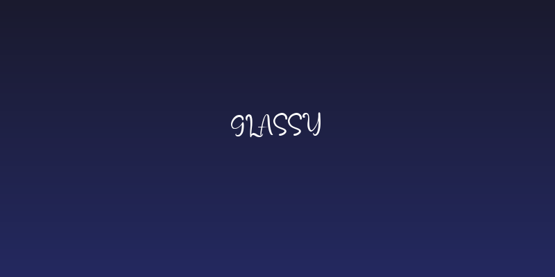 Glassy Social Header