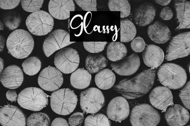 Glassy Font examples