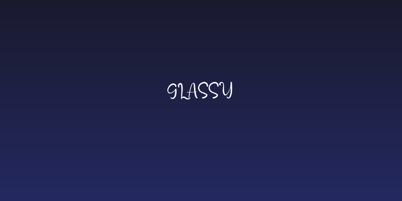 Glassy Social Header
