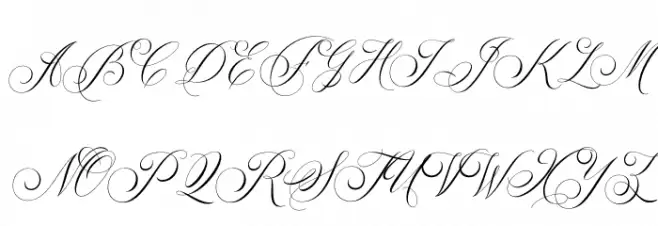 Glaston 字体 大写