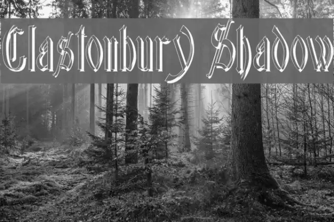 Glastonbury Shadow خط examples