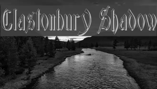 Glastonbury Shadow خط examples
